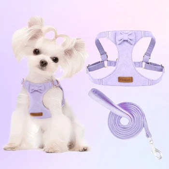Premium Suede Dog /Cat Harness Set 1
