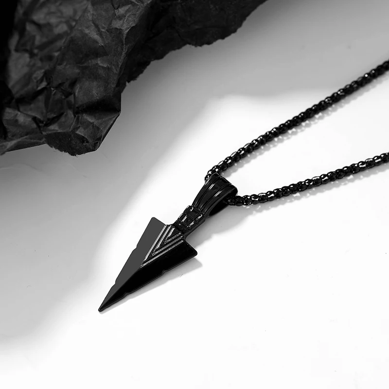 pendant necklace Men Warrior Spear Pendant Necklace Hip Hop Fashion Metal Necklace