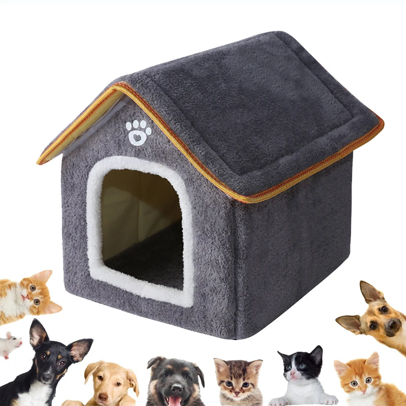 Pet House Removable Washable Cat House Puppy Cave Sofa Pet Bed For Extra Small Dogs And Small And Medium Cats