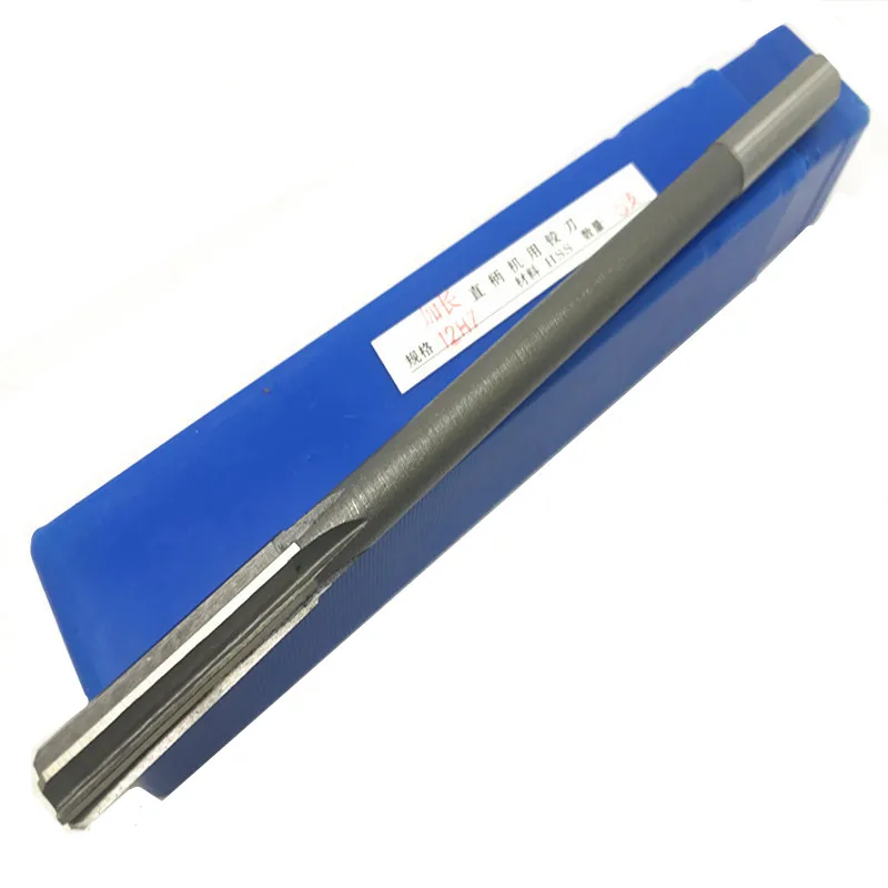 HSS H7 extended straight shank machine reamer 3-12mm 100 220 300mm total length suitable for mechanical chuck reamers hss reamer steel reamer tools