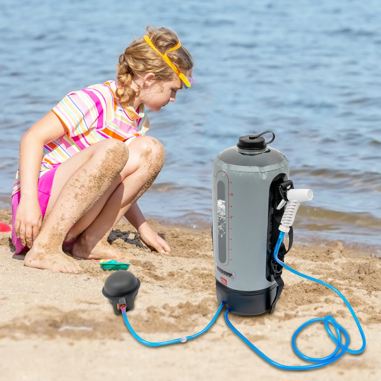 12L Portable Solar Camping Shower 4