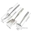 Bonsai Soil Stainless Steel Gardening Spade Digging Weeding Garden Shovel Pointed /Square Shovel Integrated Shovel Rake 6