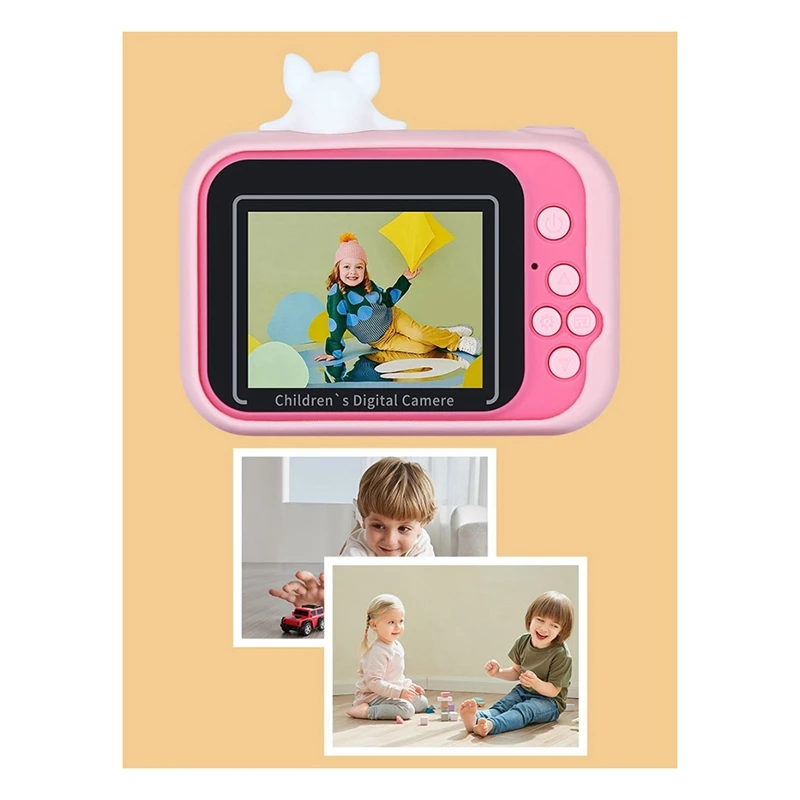 A8S HD Dual Lens 4000W Pixel 5472X4104PX Photo Resolution Without Memory Card Children's Camera,Brown Easy Install