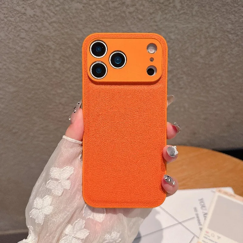 Luxury Retro Litchi Leather Texture Shockproof Matte Cover