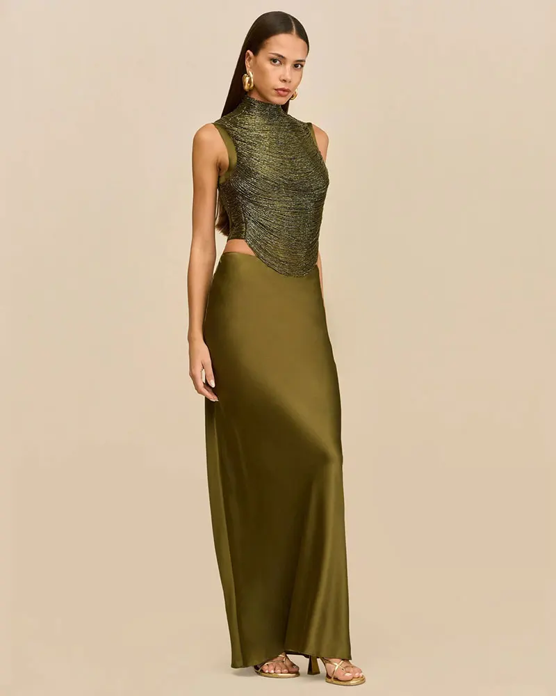 Gacvga Satin Sexy Quasten Crop Tops Meerjungfrau Langer Rock Sets Elegante Damen Ärmellose Slim Tank Top Weste Sommer Party Damen-Set Sad2913253Adb4560997A41C1Bdf49Eec5