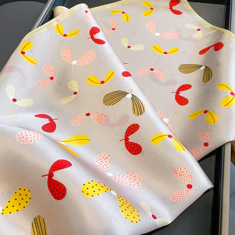 Decorative 100% Real Silk Scarf 53cm Square