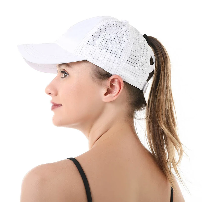 Quick-dry Women Baseball Cap Summer Sports Teenager Girls Ponytail Hat Fashion Woman Sun Hats for Outdoor Travel 2