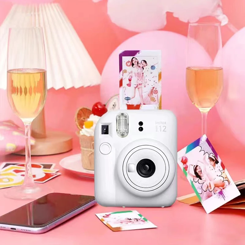 Pacchetti Combinati Fujifilm Mini Camera Originale Fujifilm Instax Mini 12 Fotocamera E Fuji Instax Mini Film Paper Per La Selezione