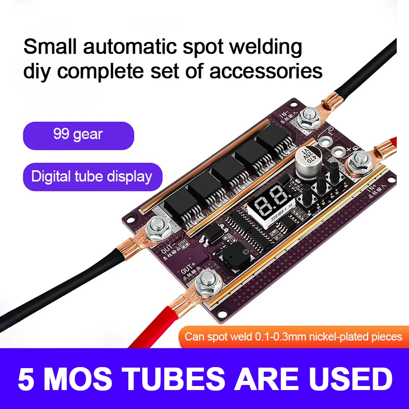 Spot Welder DIY Kit 99 Gears Adjustable Mini Spots Welder Control Board