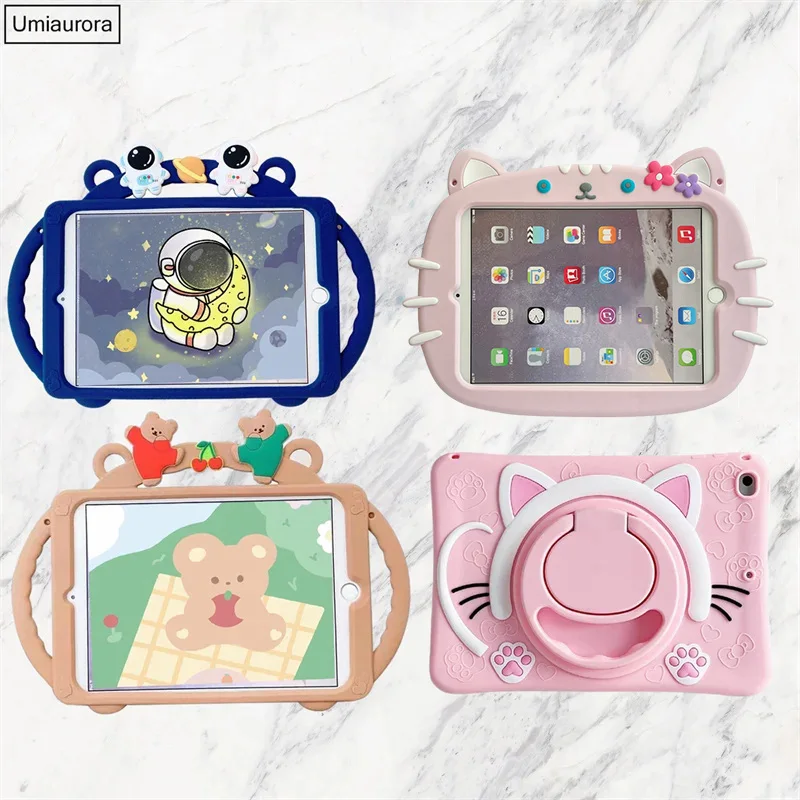 Cartoon Silicone Protetor Tablet Case para Crianças Capa para Xiaomi mi Pad 8.0 mi Pad Pro 11 Handle Cases Shell