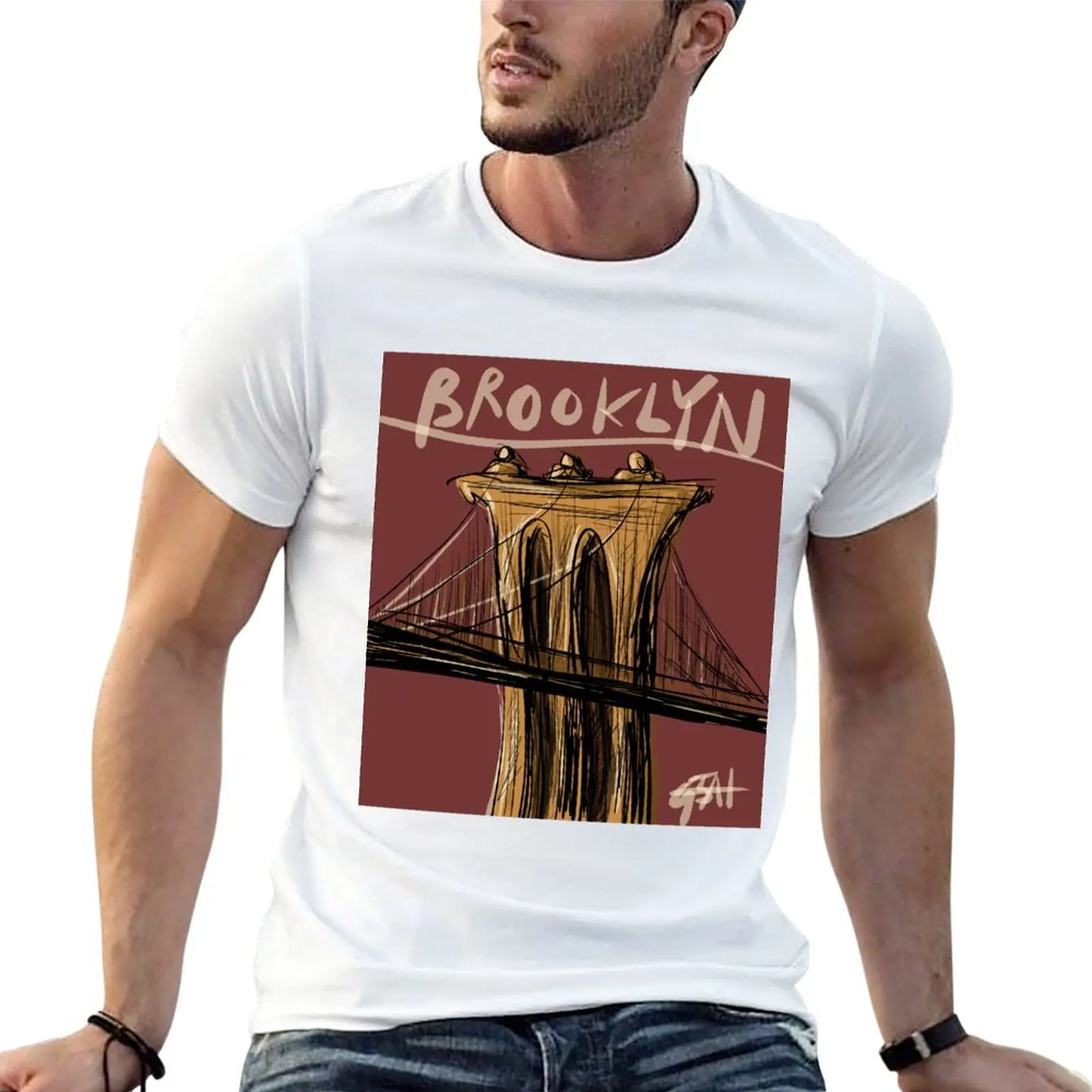 

brooklyn T-Shirt Blouse boys white t shirts graphic t shirts mens graphic t-shirts pack