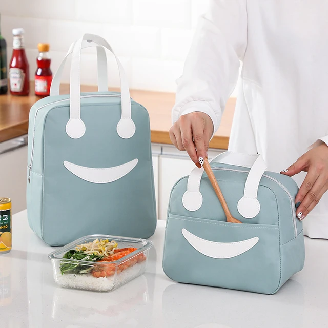 Bolsa de almuerzo con aislamiento térmico, fiambrera de regalo para el  trabajo, bolsas de comida escolar - AliExpress