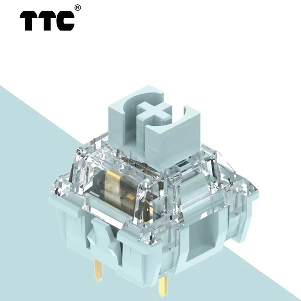Ttc-diy Interruptor de Teclado Mecânico Personalizado Silencioso Phonic Interruptores Táteis Hifi Interruptor Silencioso Branco Ttc 3pin 42g