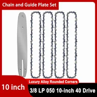 10 Inch 3/8"LP Electric Saw 40 Drive Links Chainsaw Chains Logging Saw Blade Pruning Chain Saw Chain Accessories Wood Cutting 1