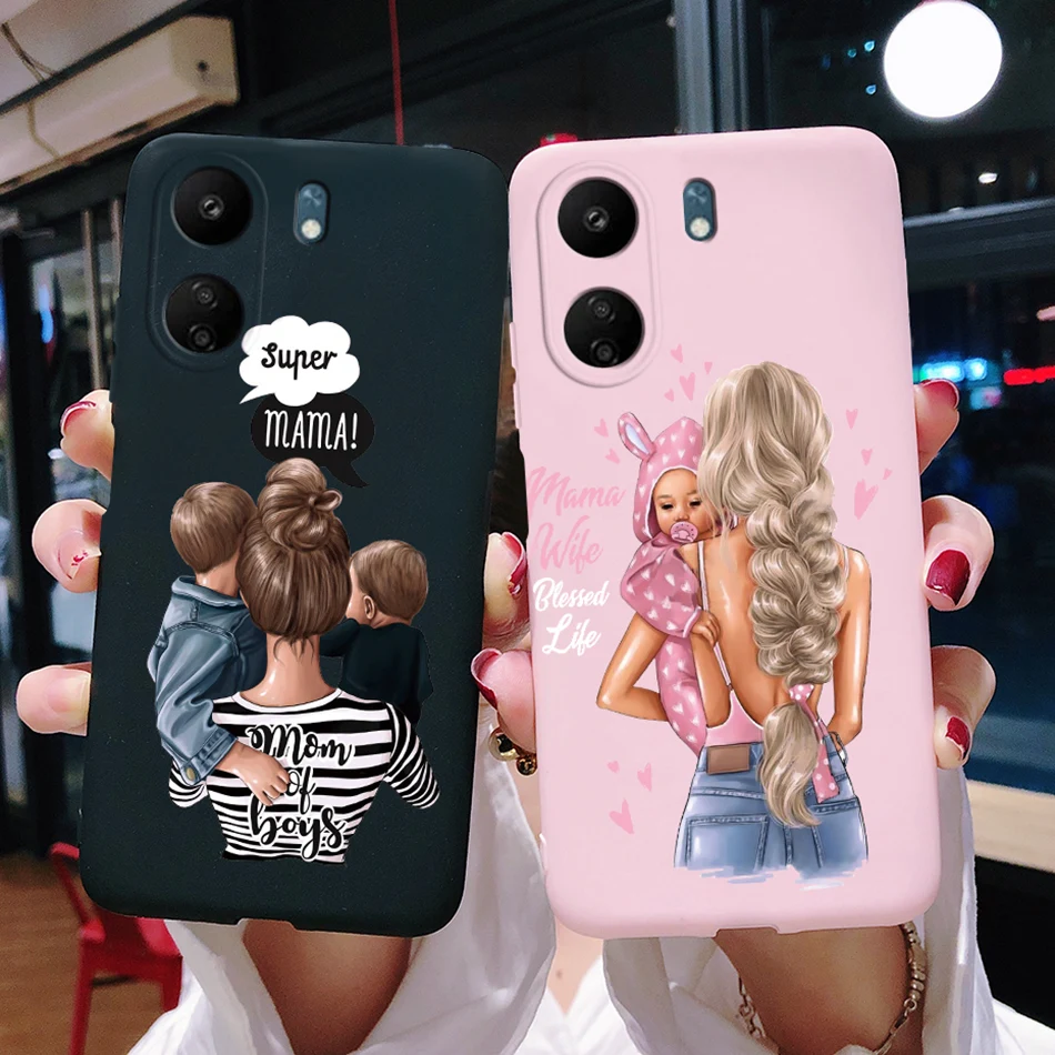 For Xiaomi Redmi 13C Case Super Mom Baby Fashion Girls Cover Soft TPU  Fundas For Xiaomi Redmi 13C 13 C Redmi13C Phone Case Coque