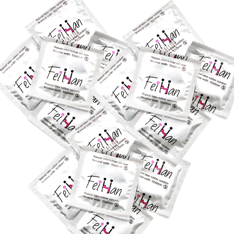 Hyaluronic Acid Condom Smooth Natural Latex Cock Penis Sleeve Ultra Thin Sensitively Natural Feel Sex Toys for Couples Sexshop 1