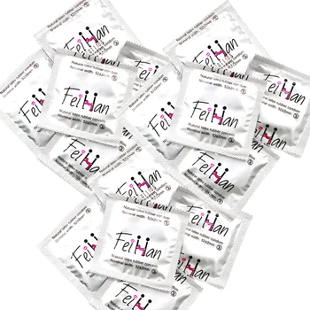 Hyaluronic Acid Condom Smooth Natural Latex Cock Penis Sleeve Ultra Thin Sensitively Natural Feel Sex Toys for Couples Sexshop 1