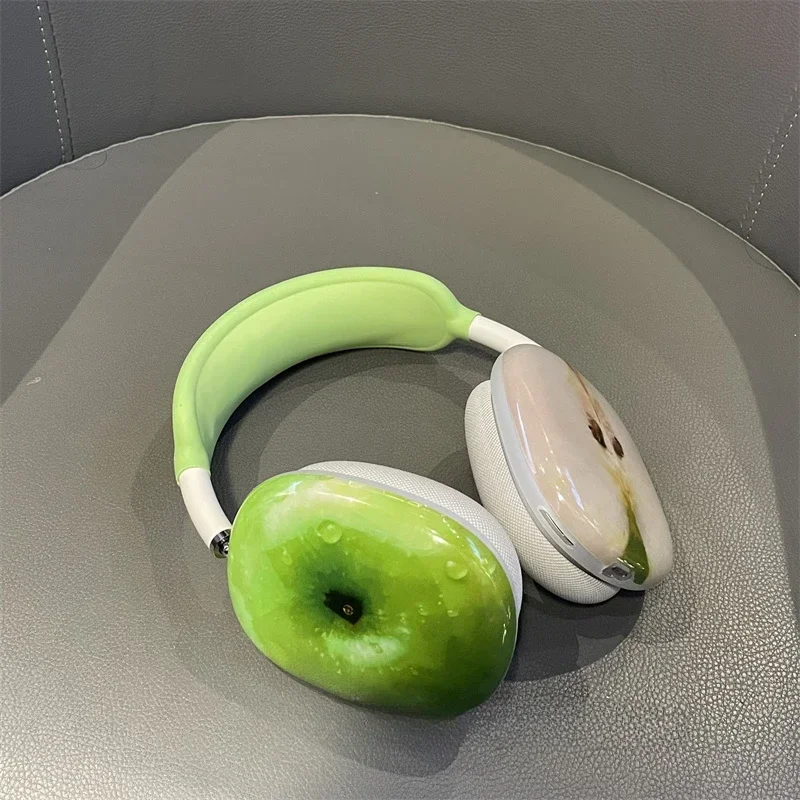 Green Fruit Series Y2K Airpods Max Headphones Case Cover 3D Resin