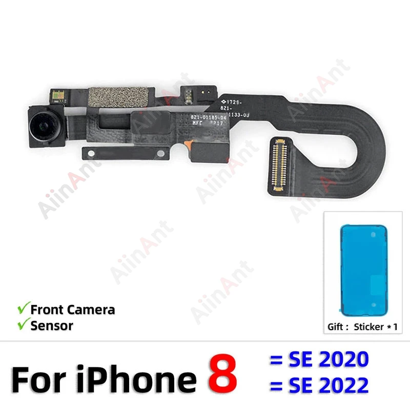 Proximity Light Sensor with Front Camera Flex Cable + Sticker