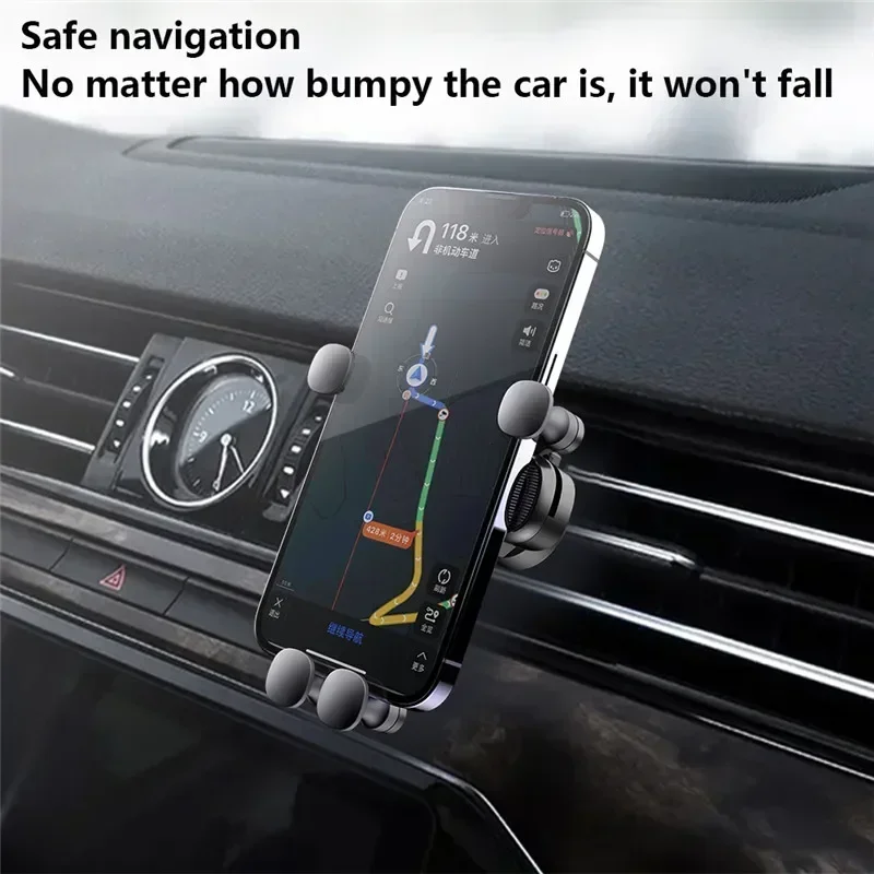 Gravity Car Air Vent Outlet Clip Phone Holder Universal Phone Mount For Car Support Telephone Mobile Phone Holder In Car