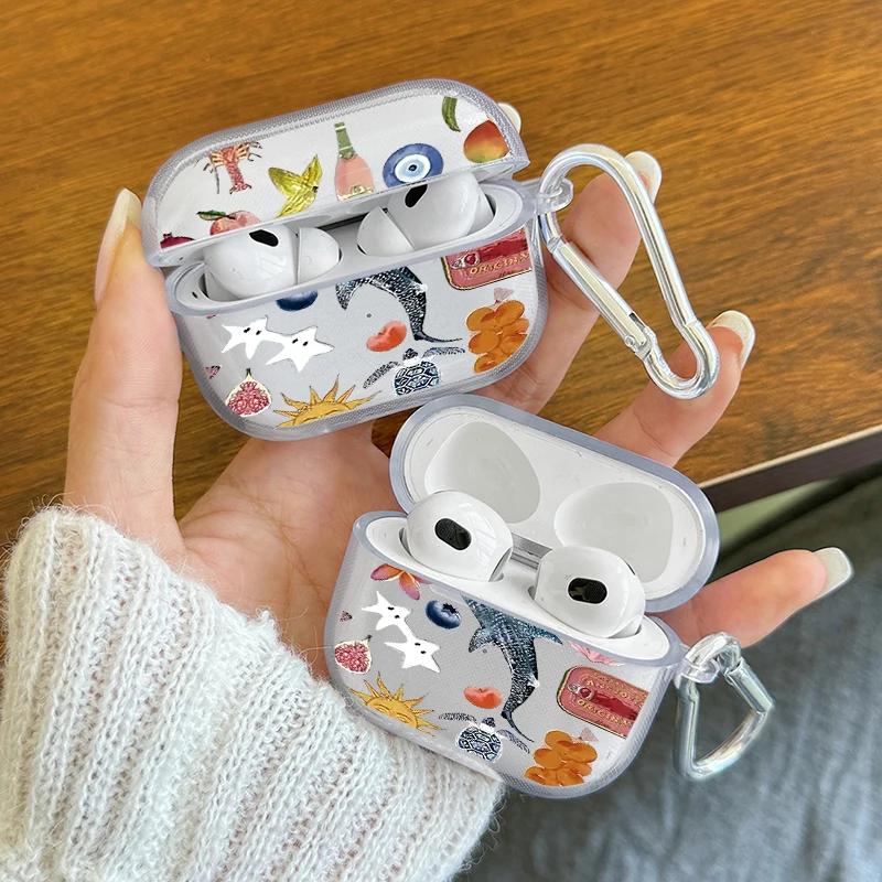 Shockproof AirPods Case with Carabiner for Outdoor Use