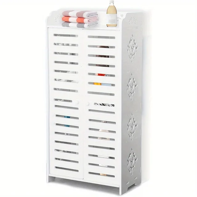 Shoe Cabinet Shoe Cabinet Bathroom Floor Cabinet Cabinet Shelf Storage Cabinet Living Room Bedroom Bathroom Porch Game Room Whit