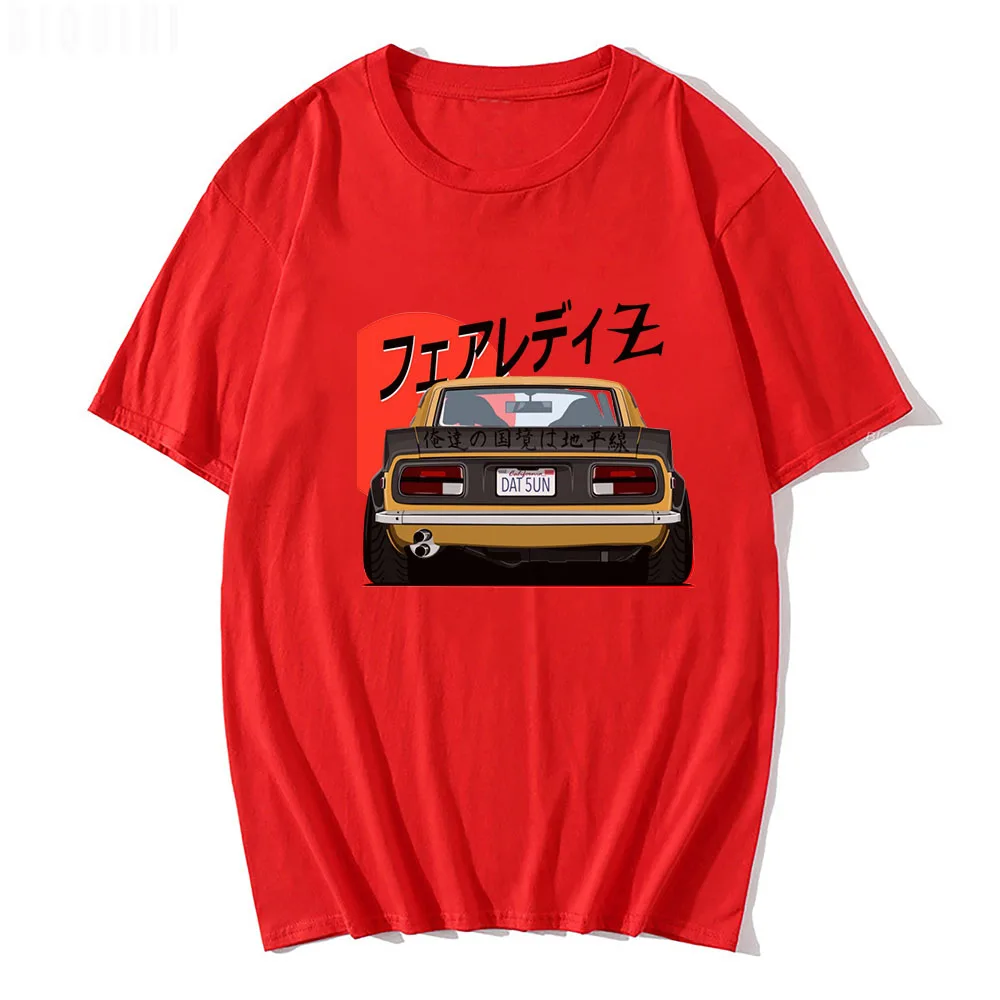 Tシャツ・カットソー IONSEOUL Vintage Old Car Print Overfit T-shirt JE1141 JDM T Shirts Art Print Japanese Style Retro Car 90s 100