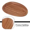 Whole Wood Lovesickness Wood Irregular Oval Solid Wood Pan Plate Fruit Dishes Saucer Tea Tray Dessert Dinner Plate Tableware Set 1