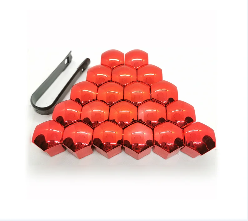 Universal Car Styling Wheel Nut Hub Screw Cover - 17/19/21mm Sizes