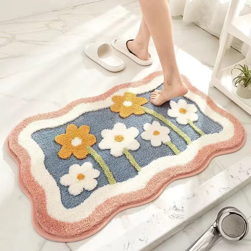 Luxurious Non-Slip Quick-Dry Faux Wool Bath Mat - Soft and Dirt Resistant