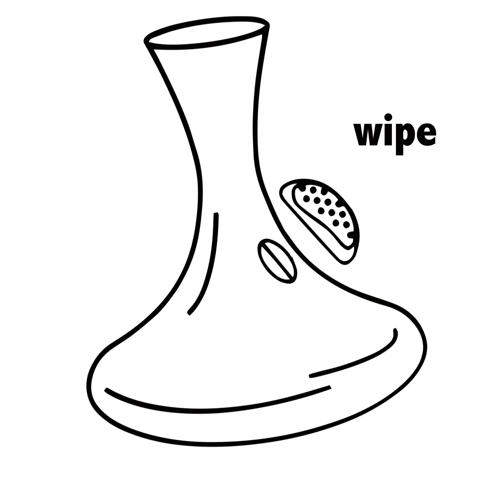 Magnetic Wipe Internal Glass Cleaner Magnetic Precision Scrubber for 2-6mm Thickness Hookah Pot and Glassware hookah cleaning brush cleaning accessories