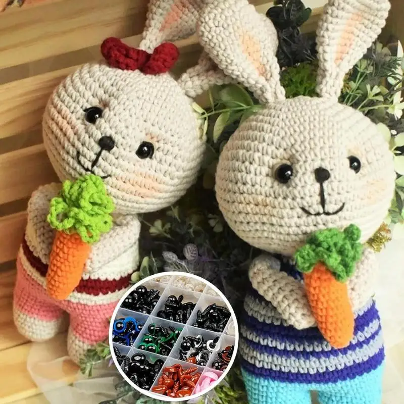 Plastic Safety Eyes Doll Handmade Accessories 796-100PCS DIY Craft Eyes Noses