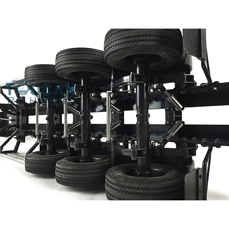 TOUCAN 1/14 40Ft Semi Trailer Container 3Axles Chassis Kit RC Tractor Remote Control Truck Outdoor Toys For Boys TH01021 6