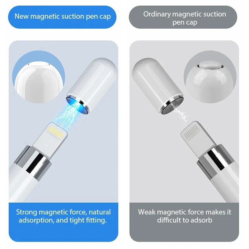 Compatible with Apple Pencil Tip / Magnetic Replacement Cap / Charging Adapter For Apple Pencil 1st Generation iPad Accessories