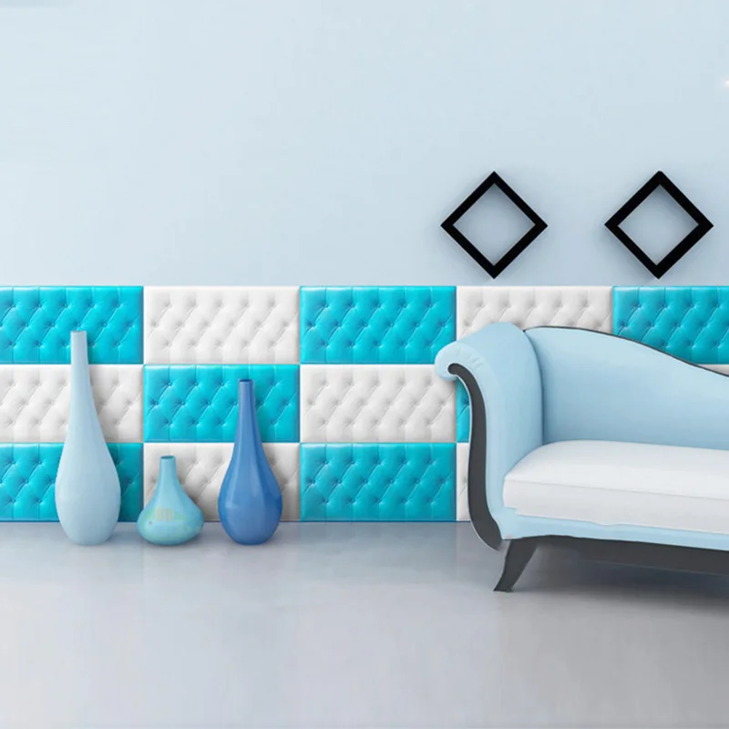 

Self-adhesive soft package wall stickers children's room tatami bedside anti-collision thickened
