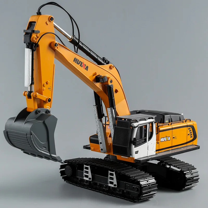 Huina New Product 1599 24-channel Ultra-wide Alloy Engineering Vehicle Remote Control Electric 1:14 Excavator Outdoor Toy Gift 4