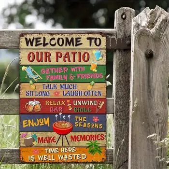 Vintage-Style Decorative Tin Sign – 1 Piece 3
