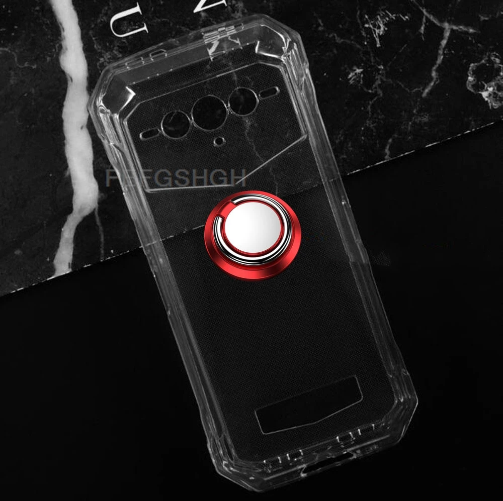 Enhanced Phone Cover with Back Ring Holder - TPU Soft Silicone Case, 6.58