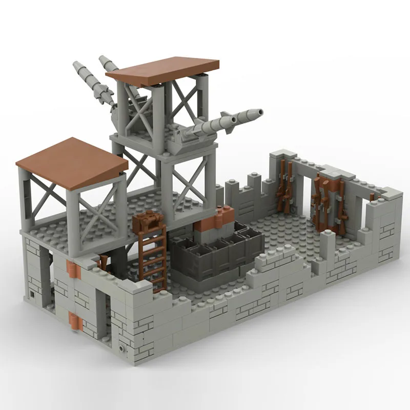 Строительный блок MOC креативная крепость для сборки боевой Королевский мир