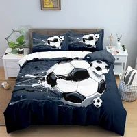 Football Bedding Set 3D Soccer Child Duvet Cover Single Double Sports Boy Home Textile Comforter Nordic Covers For Bed King Full 1