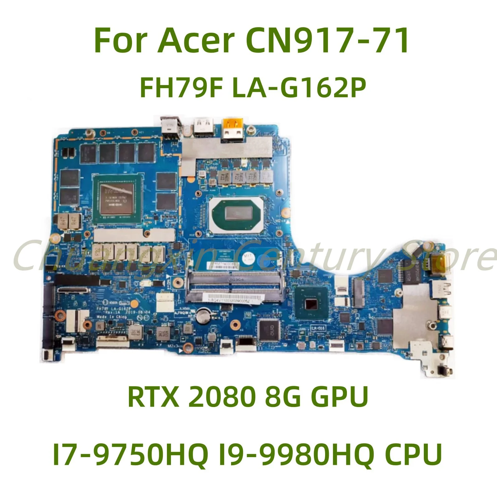 Suitable for Acer CN917 71 laptop motherboard FH79F LA G162P with I7 suitable-for-acer-cn917-71-laptop-motherboard-fh79f-la-g162p-with-i7