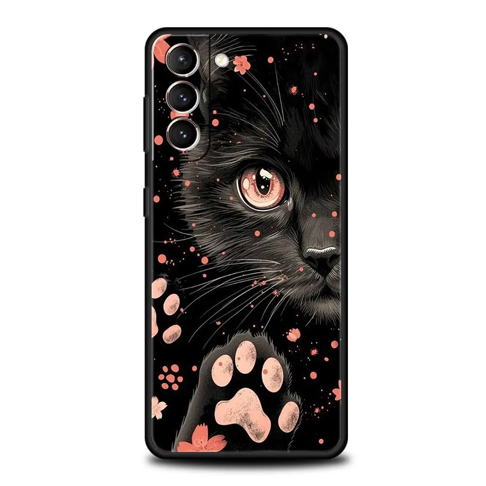 Charming Cat Soft Silicone Phone Case