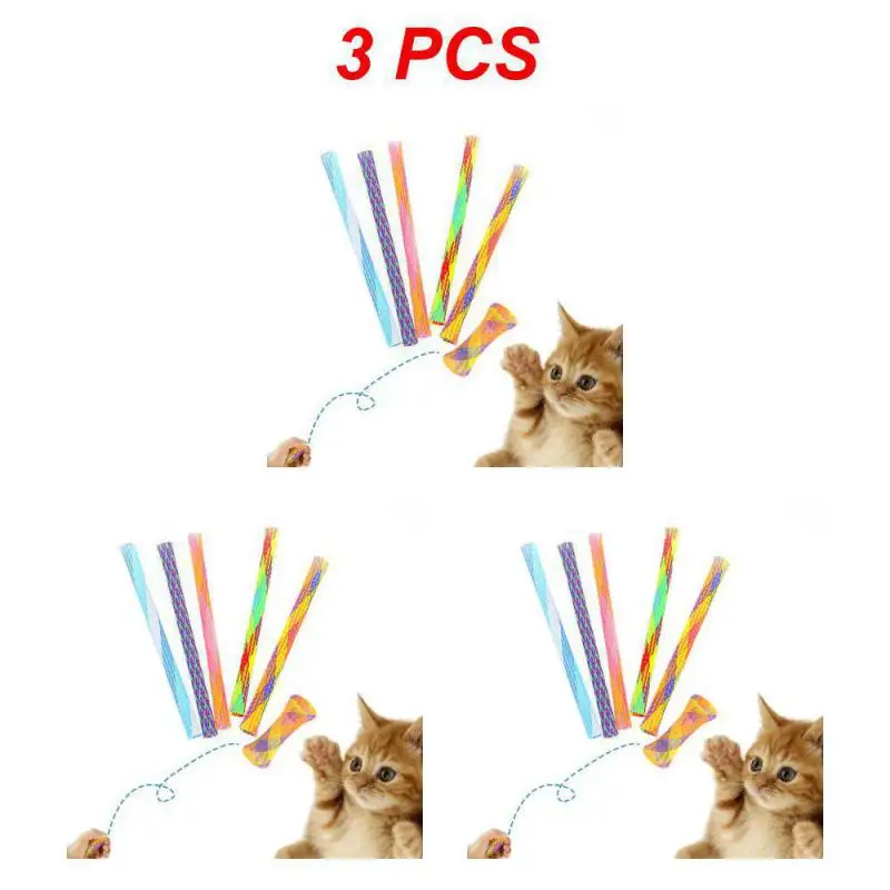 thumbnail image 1 of 1-5 piezas de juguetes de resorte para gatos, palos de resorte plegables libremente, forma de resorte, juguetes de rebote multicolor para gatos, juguetes interactivos para gatos, suministros para masc, 1 of 5