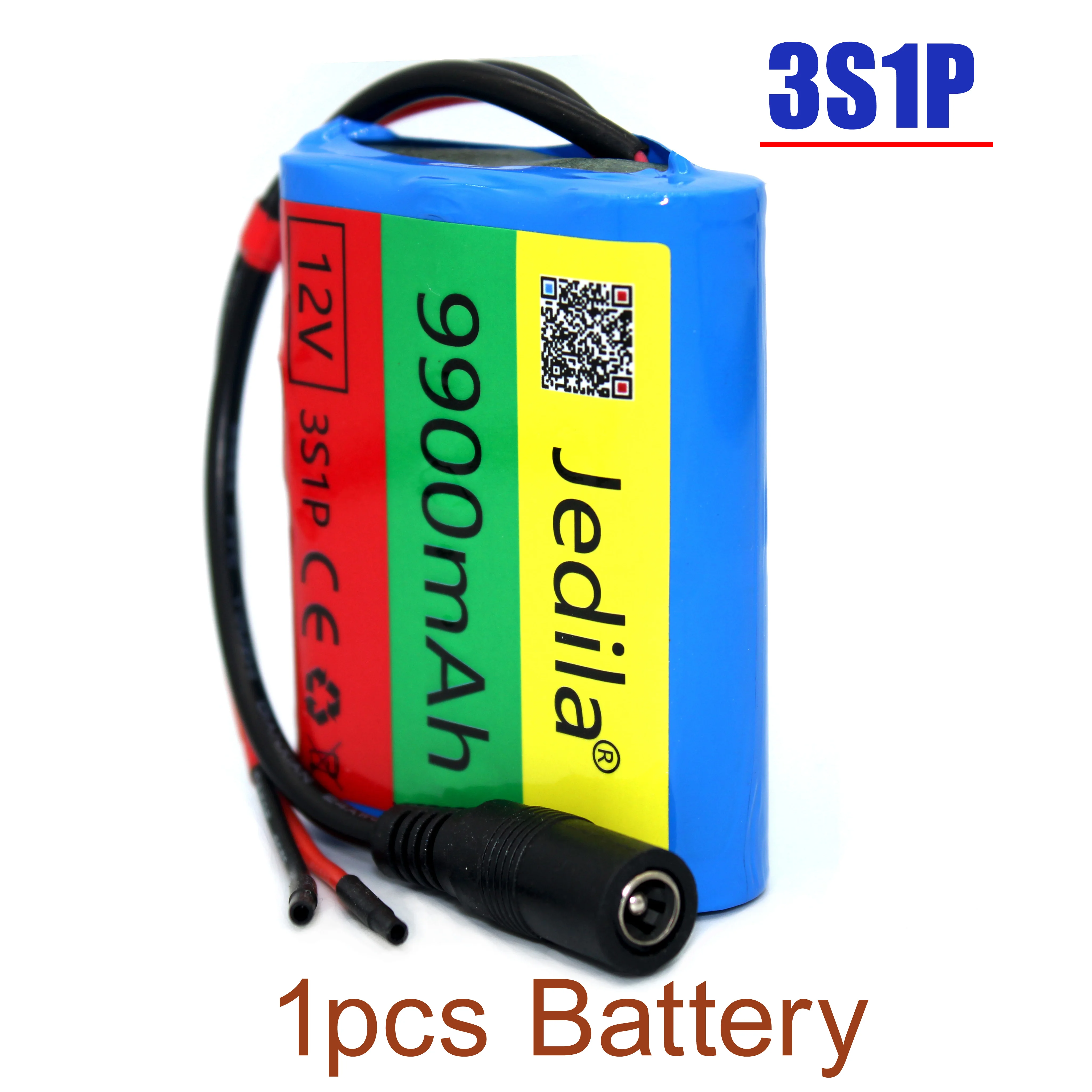 100%.New.12V.9900 mAh.3S1P.Batterie Au Lithium.18650.Batterie Au Lithium Pack Protection Conseil Rechargeable.1A Chargeur. 