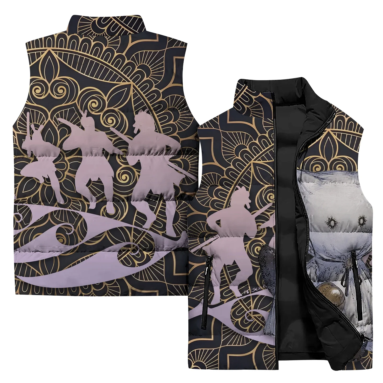 thumbnail image 1 of Chaleco frío para hombre Ropa de hombre moderna y versátil Chaleco estampado personalizado Chalecos para hombre cómodos y cálidos Deportes de ocio para hombre, 1 of 5