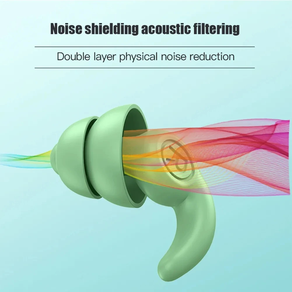 Anti-Noise Silicone Earplugs – Sleep & Swim, Soundproof & Waterproof