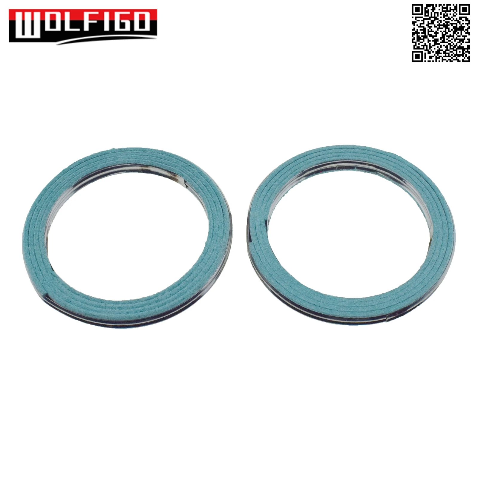 2PCS EXHAUST FRONT PIPE GASKET For TOYOTA TACOMA 4Runner Tacoma T100 Tercel 9091706061, 90917-06061, 90917 06061
