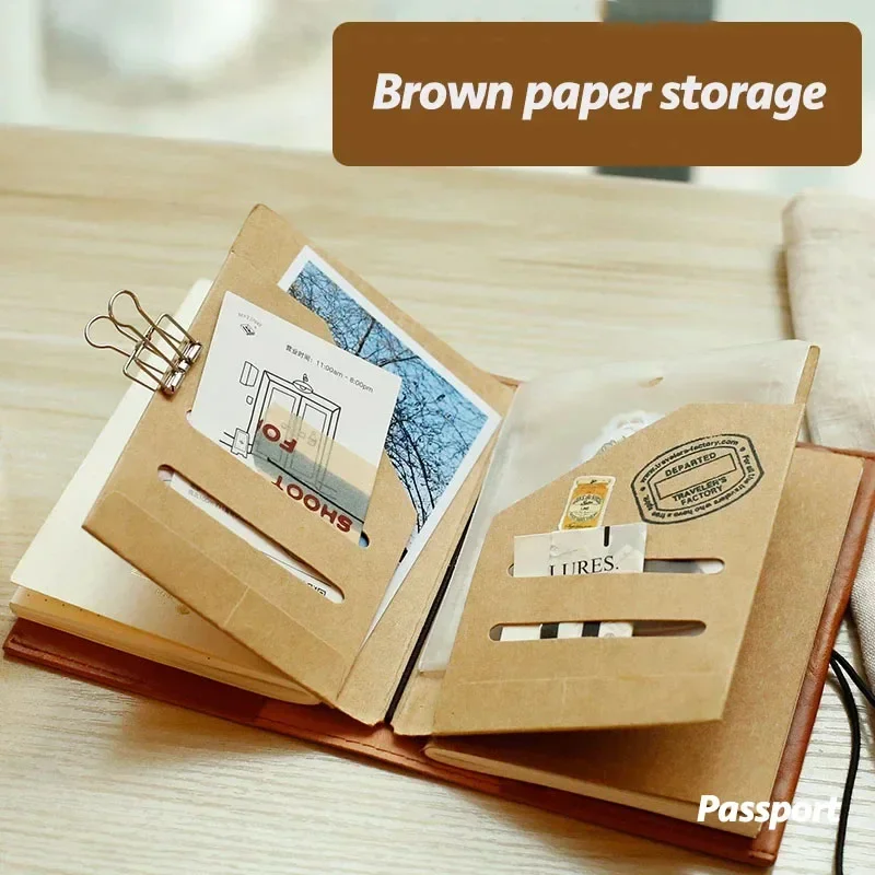 Fromthenon הנוסע של חברת פספורט רגילה דרכון חלופי דף פנימי מתכנן נסיעות יומן