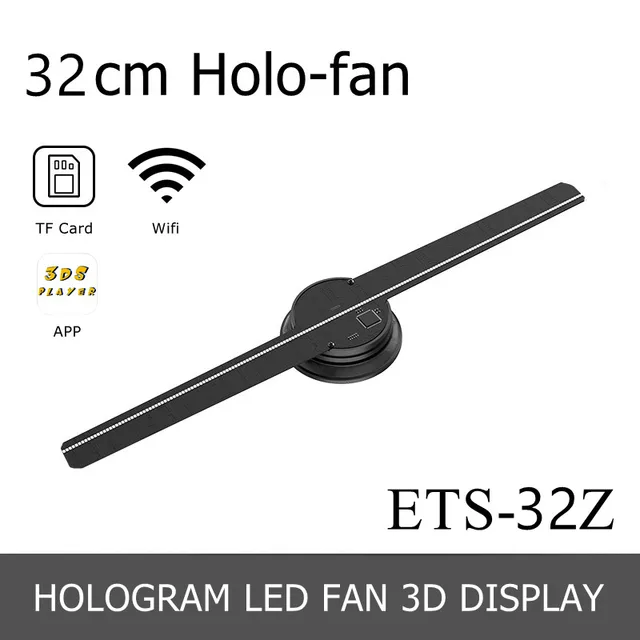 50cm Led Display 3d Hologram Fan Display Projector Portable Holographic  Animation Decorating Led Holographic Display - Advertising Lights -  AliExpress