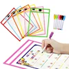 10Pcs Transparent Dry Brush Bag Kids Craft Drawing Board Painting Doodle Coloring Learning Educational Toys For Children Gift 2